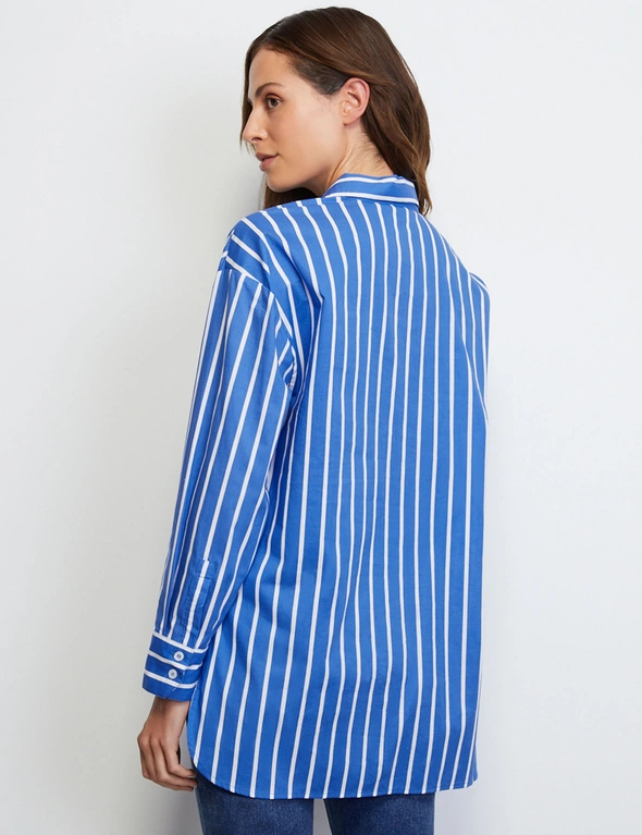 Liz Jordan Cotton Stripe Shirt, hi-res image number null