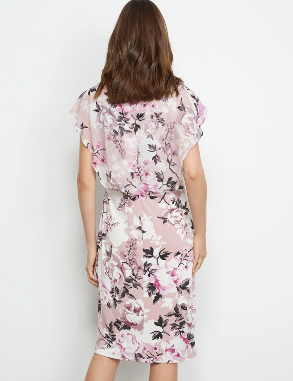 Liz Jordan Overlay Print Dress, hi-res image number null