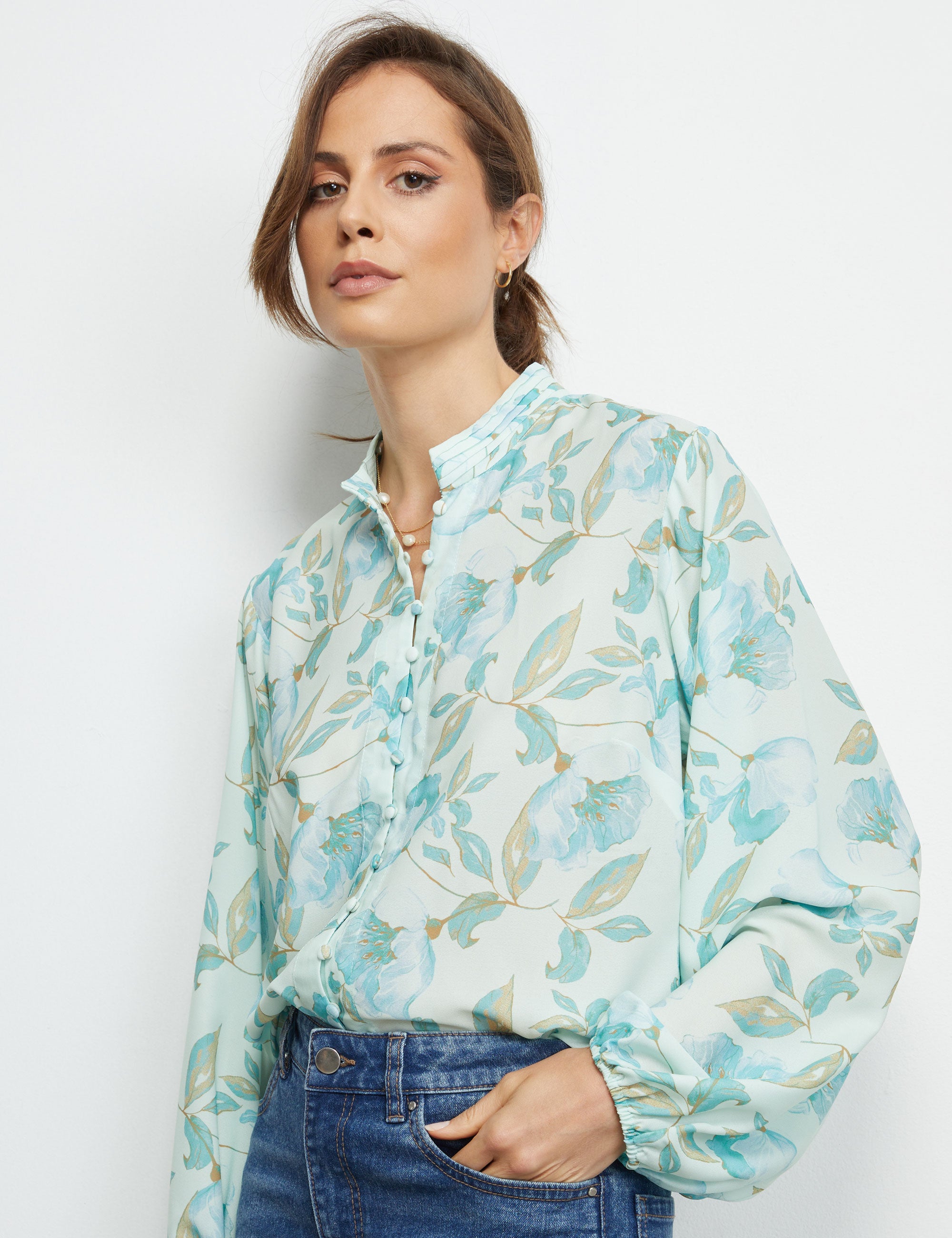 Liz Jordan Print Shirt | Noni B