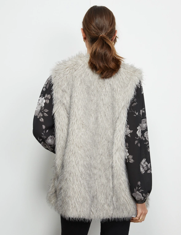 Liz Jordan Faux Fur Vest, hi-res image number null