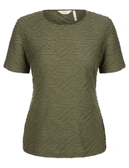 Millers Short Sleeve Textured Scoop Neck T-Shirt