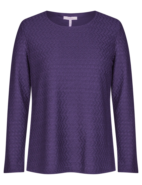 Millers Long Sleeve Textured Scoop Neck, hi-res image number null