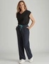 Millers Full Leg Leisure Pant with Contrast Waist Tie, hi-res