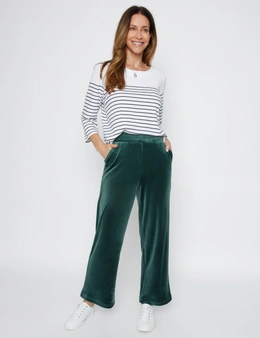 Millers Full Length Pintucked Front Pull On Velour Leisure Pamt