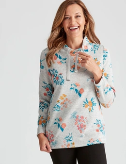 Millers Long Sleeve Floral Cowl Neck