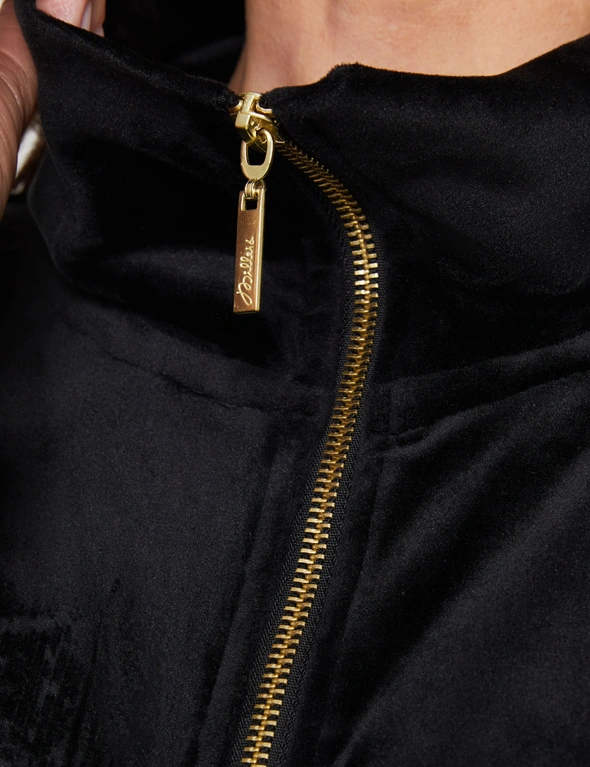 Millers Long Sleeve Velour Zip Through Jacket, hi-res image number null