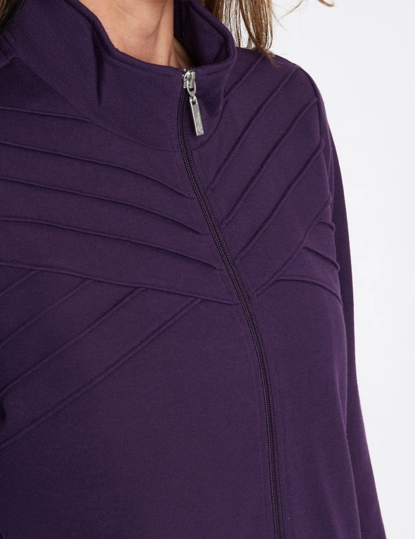 Millers Long Sleeve Pintuck Detail Zip Thru Jacket, hi-res image number null