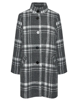 MILLERS BOUCLE BUTTON THROUGH COAT