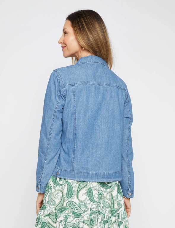 Millers Long Sleeve Chambray Denim Jacket, hi-res image number null
