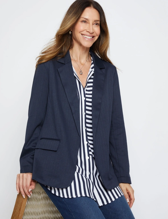 Millers Long Sleeve Stretch Edge to Edge Blazer, hi-res image number null