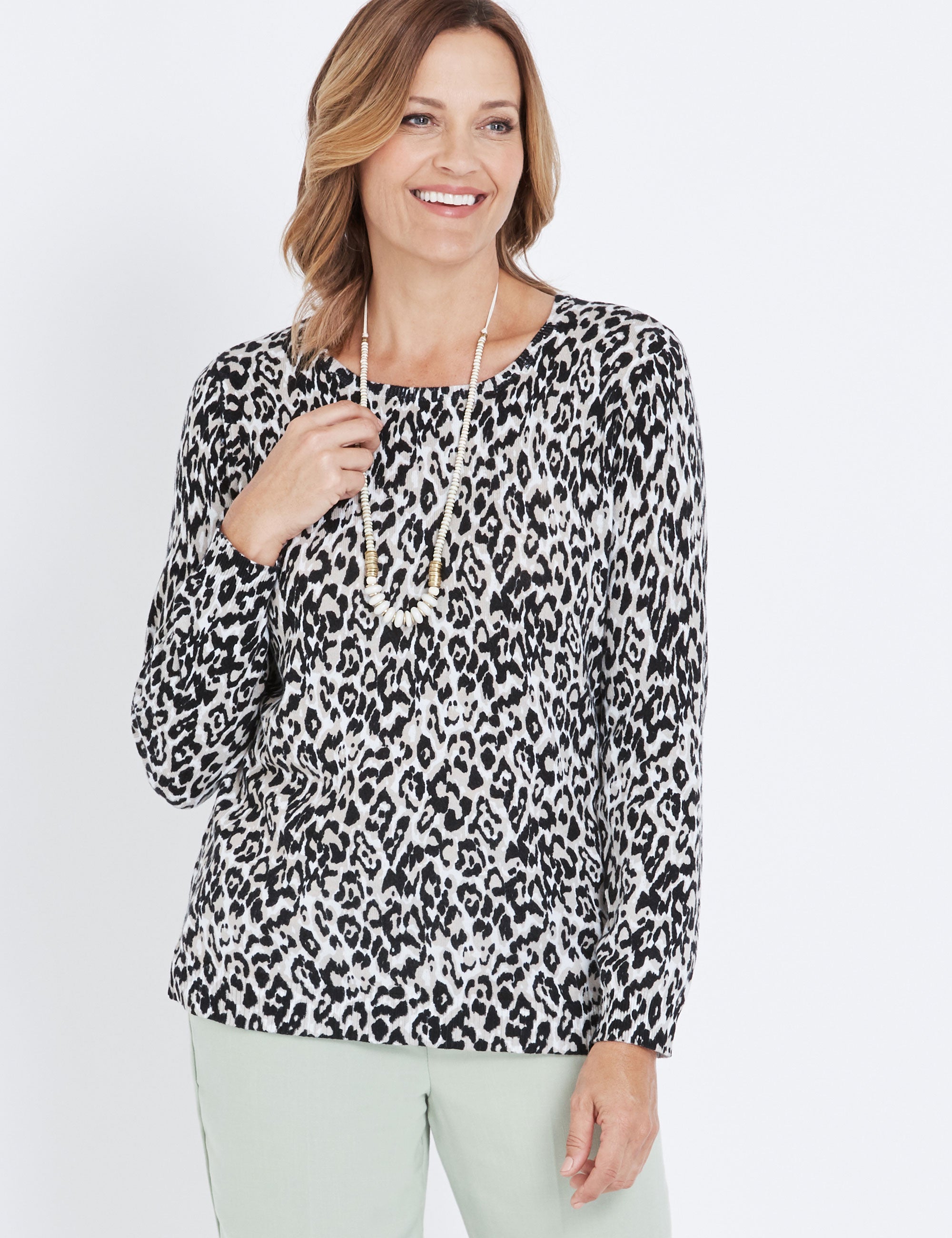 Millers Leopard Print Jumper 