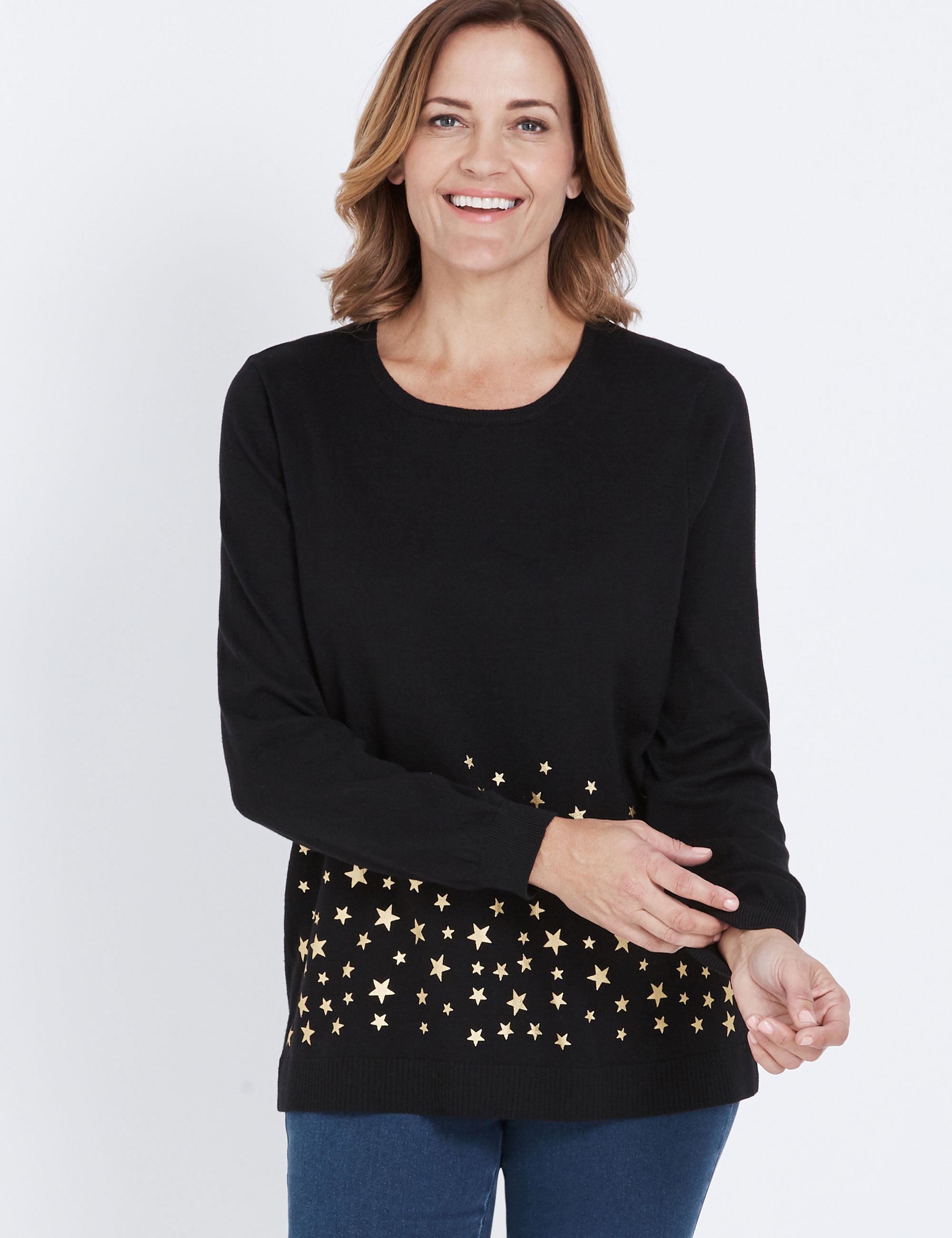 Millers Foil Star Jumper | Crossroads