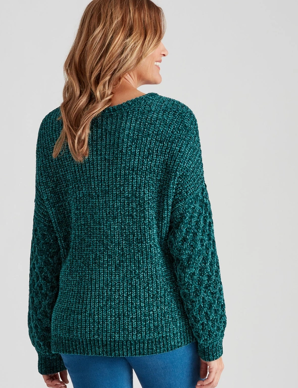 Millers Cable Sleeve Chenille Jumper1, hi-res image number null