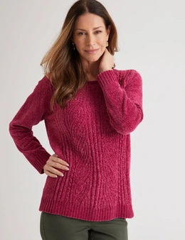 Millers Long Sleeve Cable Chenille Jumper