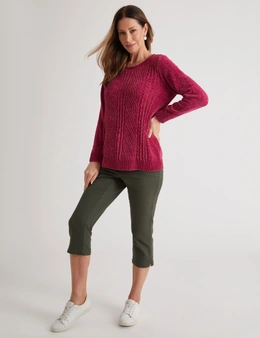 Millers Long Sleeve Cable Chenille Jumper