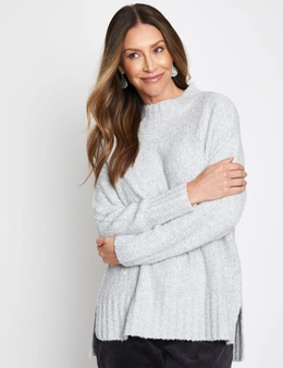 Millers Long Sleeve Boucle Crew Neck Jumper