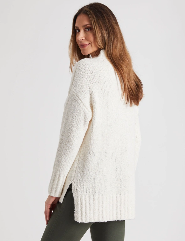 Millers Long Sleeve Boucle Crew Neck Jumper, hi-res image number null