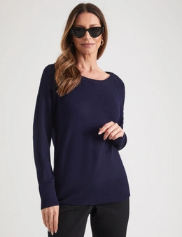 Millers Long Sleeve Self Check Textured Jumper