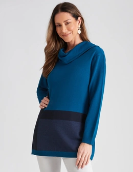 Millers Long Sleeve Embellished Colourblock Tunic