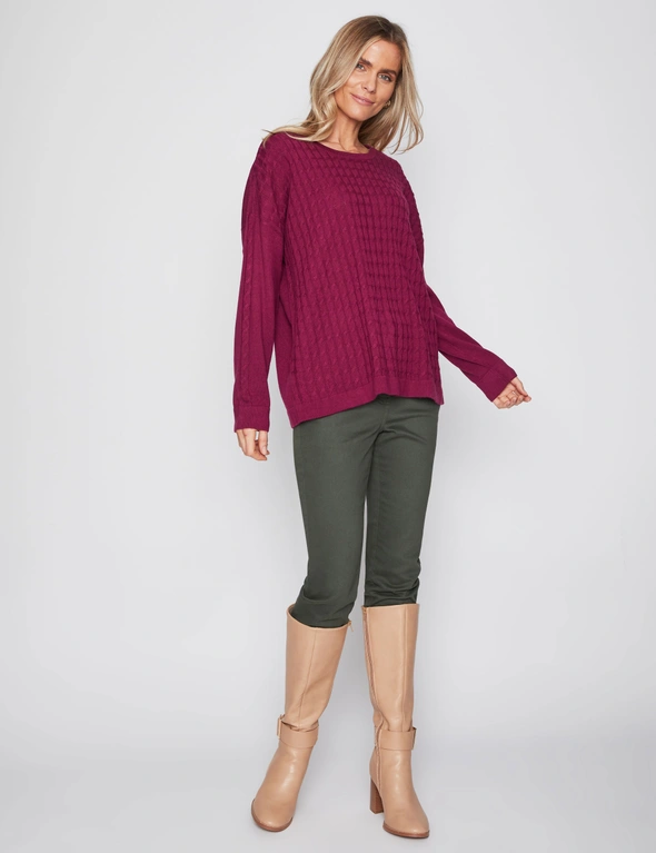 Millers Long Sleeve Textured Front Jumper, hi-res image number null