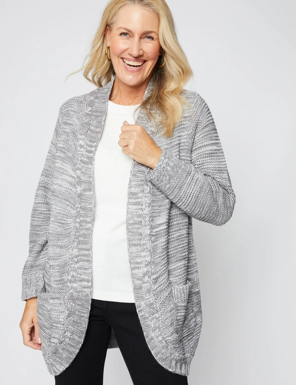 Millers Long Sleeve Curved Cardigan, hi-res image number null
