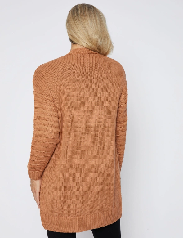 Millers Long Sleeve Chunky Knit Fashion Cardigan, hi-res image number null