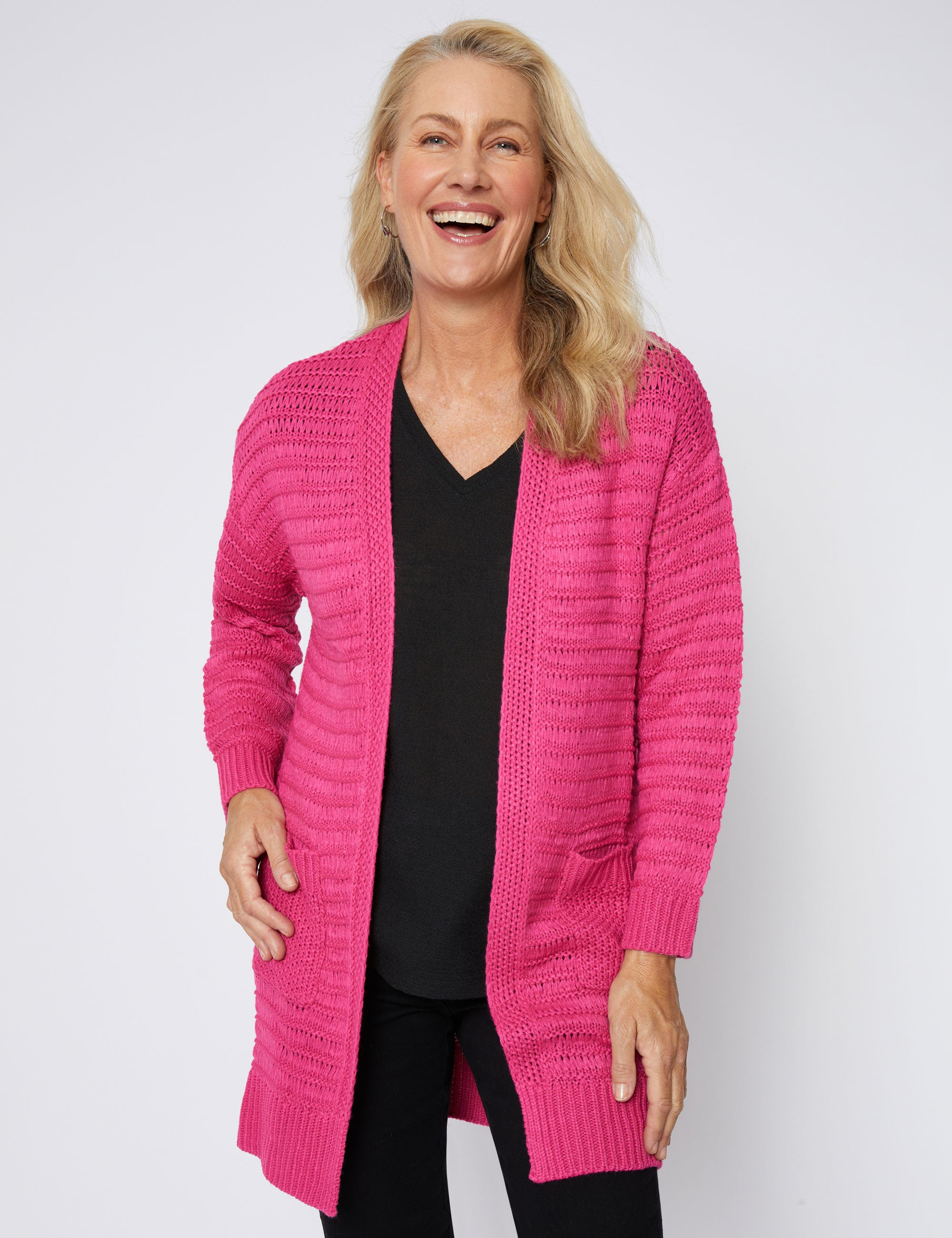 Millers Long Sleeve Chunky Knit Fashion Cardigan | W Lane