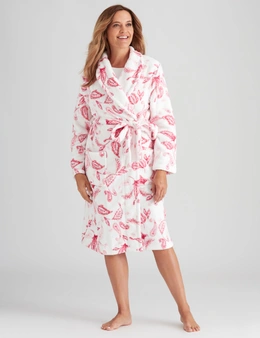 Millers Printed Coral Fleecy Robe