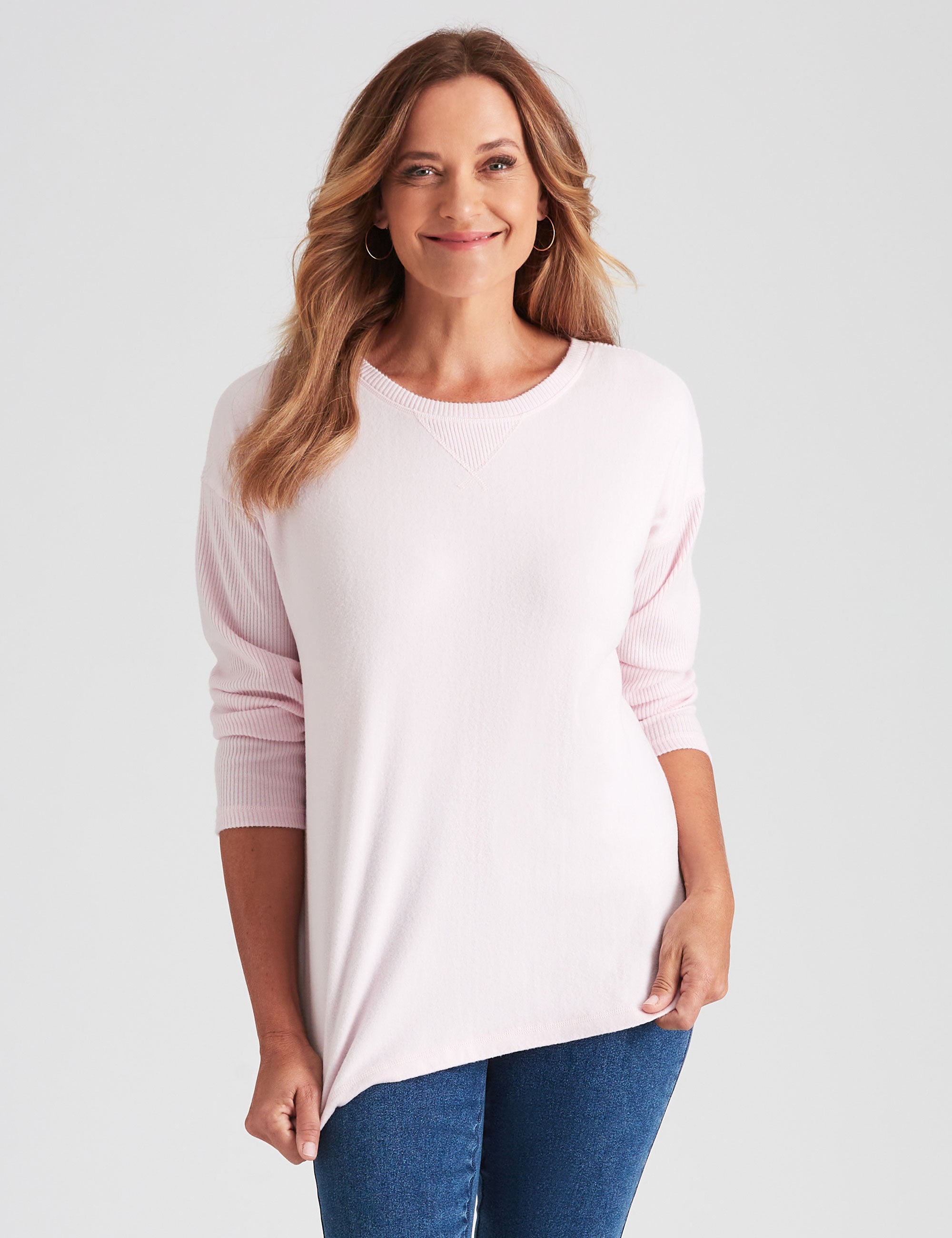 Millers Lounge Rib Sleeve Top | EziBuy Australia