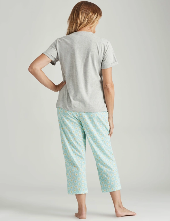 Millers Print Front Top with Printed Crop Pyjamas Bottoms, hi-res image number null