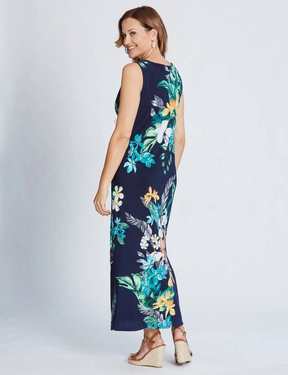 Millers Sleeveless Placement Tropicana Maxi Dress | W Lane