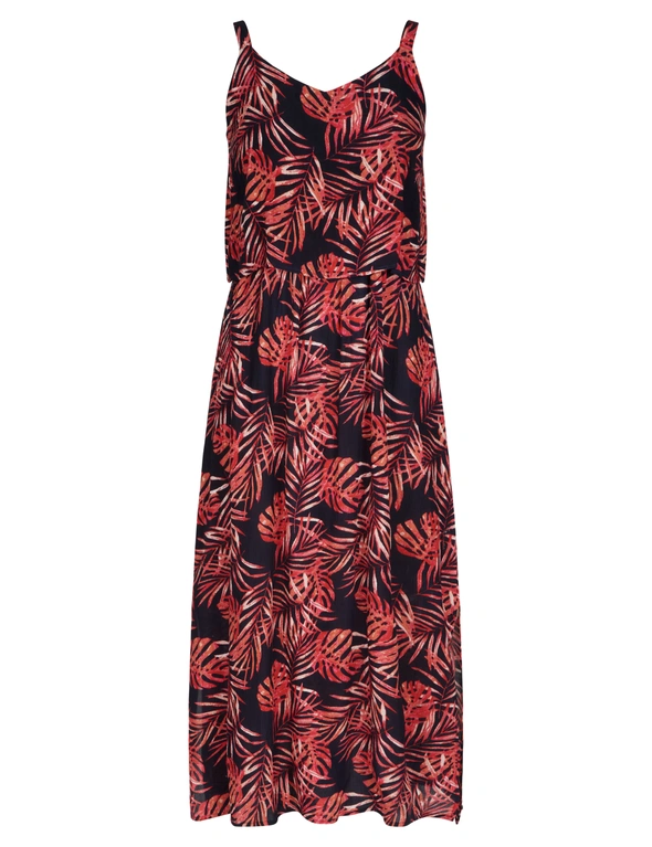Millers Sleeveless Overlay Crinkle Leaf Maxi Dress | EziBuy NZ