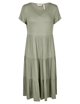 Millers Short Sleeve Tiered Maxi Dress