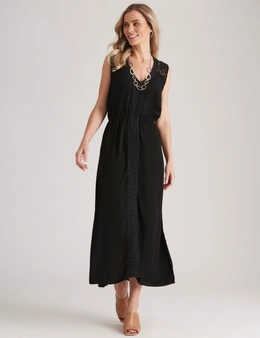 Millers Sleeveless Maxi Dress with Lace Trim