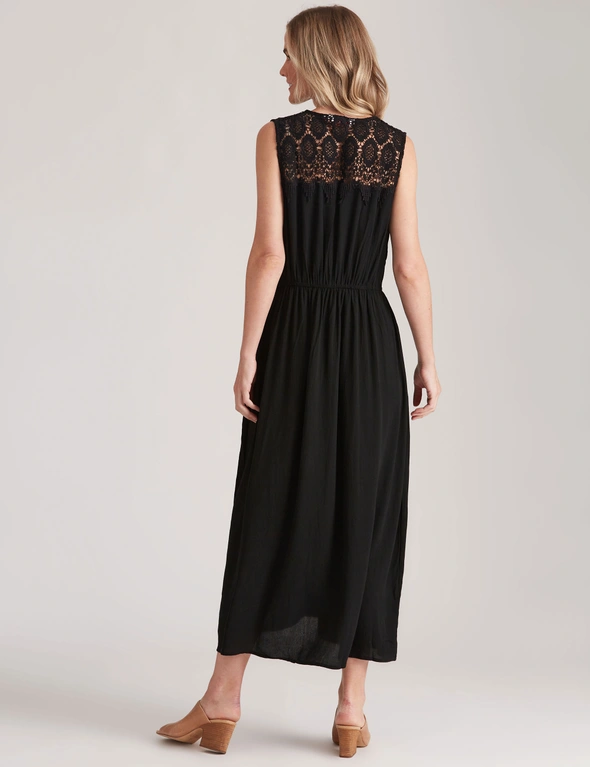 Millers Sleeveless Maxi Dress with Lace Trim, hi-res image number null