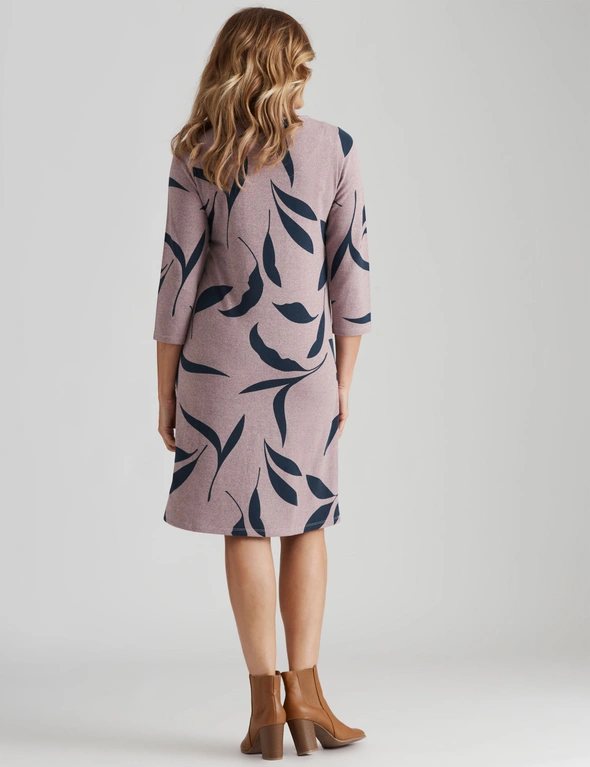 Millers 3/4 Sleeve Brushed Knee Length Dress, hi-res image number null
