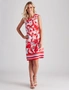 Millers Sleeveless Knee Length Lined Dress with Border Print, hi-res