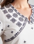 Millers Embroidered Cotton Slub Dress, hi-res