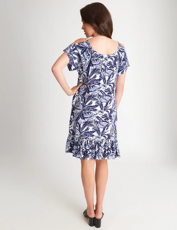 Millers Printed Cold Shoulder Dress with Heatseal, hi-res image number null