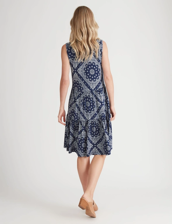 Millers Knitwear Tiered Knee Length Dress, hi-res image number null