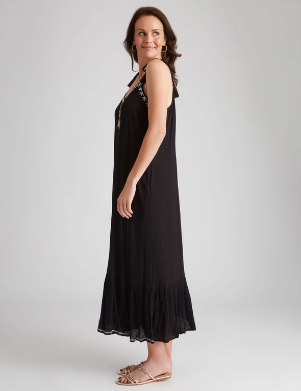Millers Crinkle Embroidered Maxi Dress, hi-res image number null