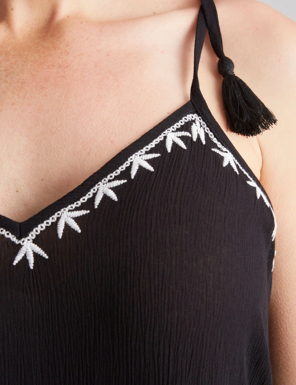 Millers Crinkle Embroidered Maxi Dress | EziBuy NZ