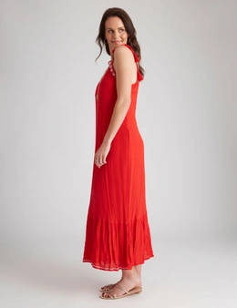 Millers Crinkle Embroidered Maxi Dress