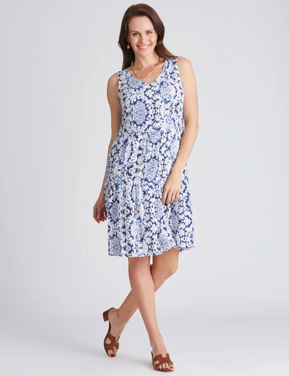 Millers Tiered Rayon Midi Dress, hi-res image number null
