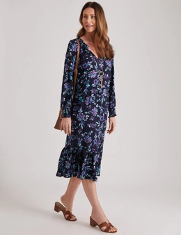Millers Maxi Length Printed Dress with Border