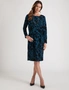 Millers Knee Length Flocked Printed Dress, hi-res