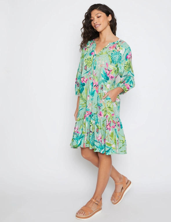 Millers Tiered Knee Length Dress, hi-res image number null