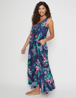 Millers Printed Maxi Dress with Heatseal