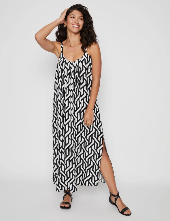 Millers Printed Rayon Strappy Dress, hi-res image number null