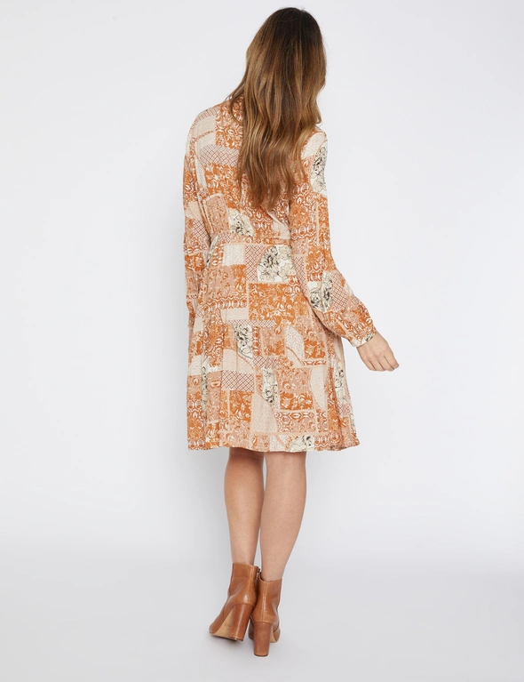 Millers Long Sleeve Printed Dress, hi-res image number null